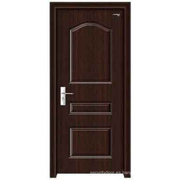 Puerta / puerta de la habitación de madera de PVC (YF-M44)